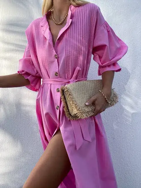 La Boheme Poppy Dress Bubblegum Pink One Size for rent on The Volte - main image