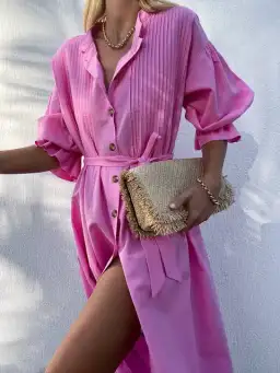 La Boheme Poppy Dress Bubblegum Pink One Size for rent on The Volte - image 4