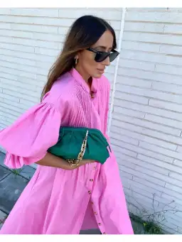 La Boheme Poppy Dress Bubblegum Pink One Size for rent on The Volte - image 3