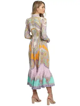 Zimmerman Lola Paisley Dress in Multi Print Size 1 / AU 10 for rent on The Volte - image 3