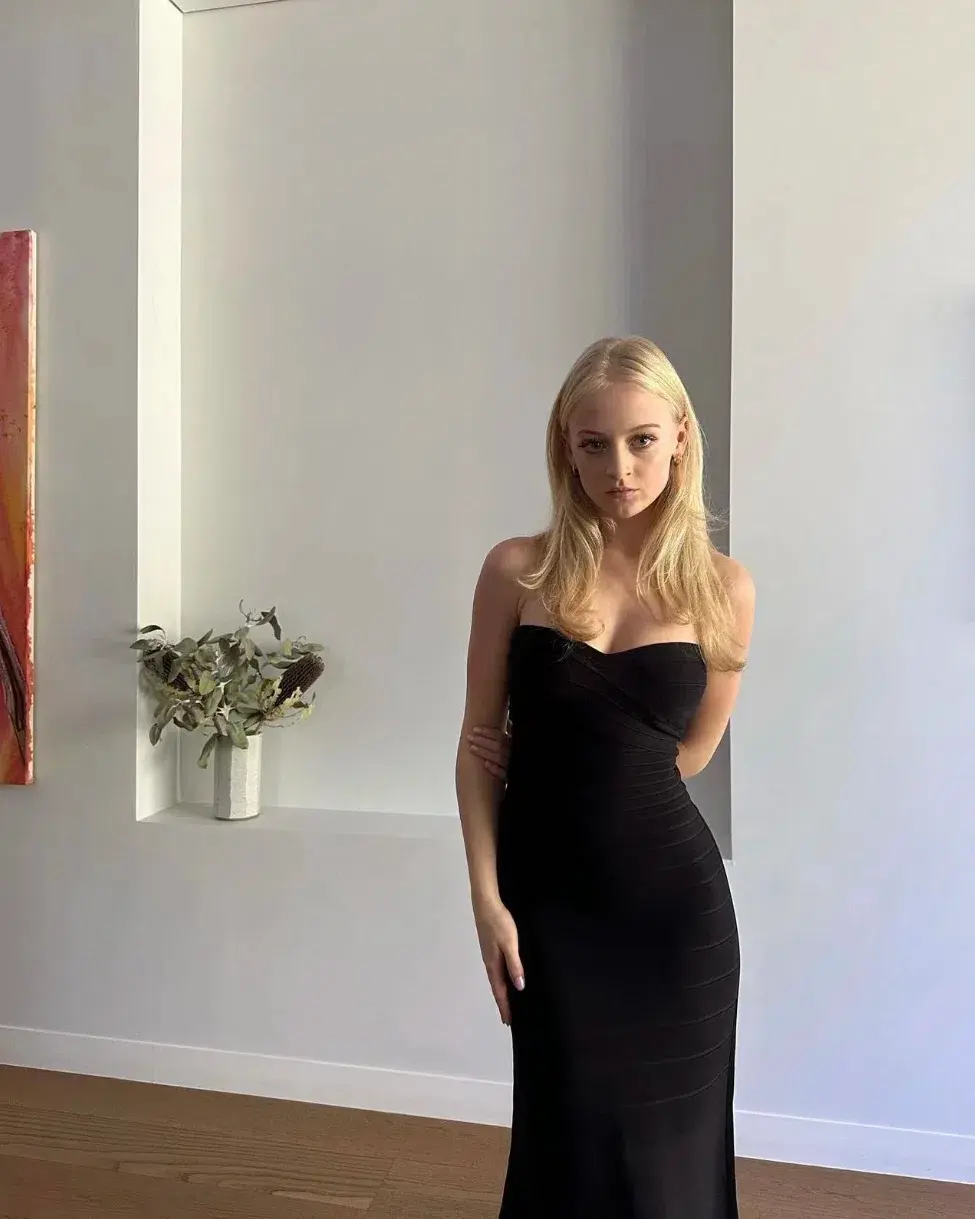 Herve Leger Sara Gown Size Black Small / AU 8 for rent on The Volte - main image