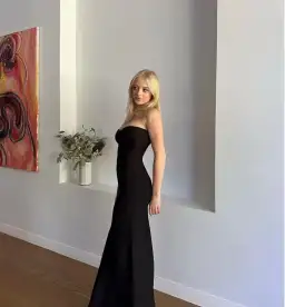 Herve Leger Sara Gown Size Black Small / AU 8 for rent on The Volte - image 1