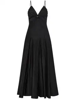 Aje Solstice Strappy Ring Midi Dress Black Size AU 8 for rent on The Volte - image 5