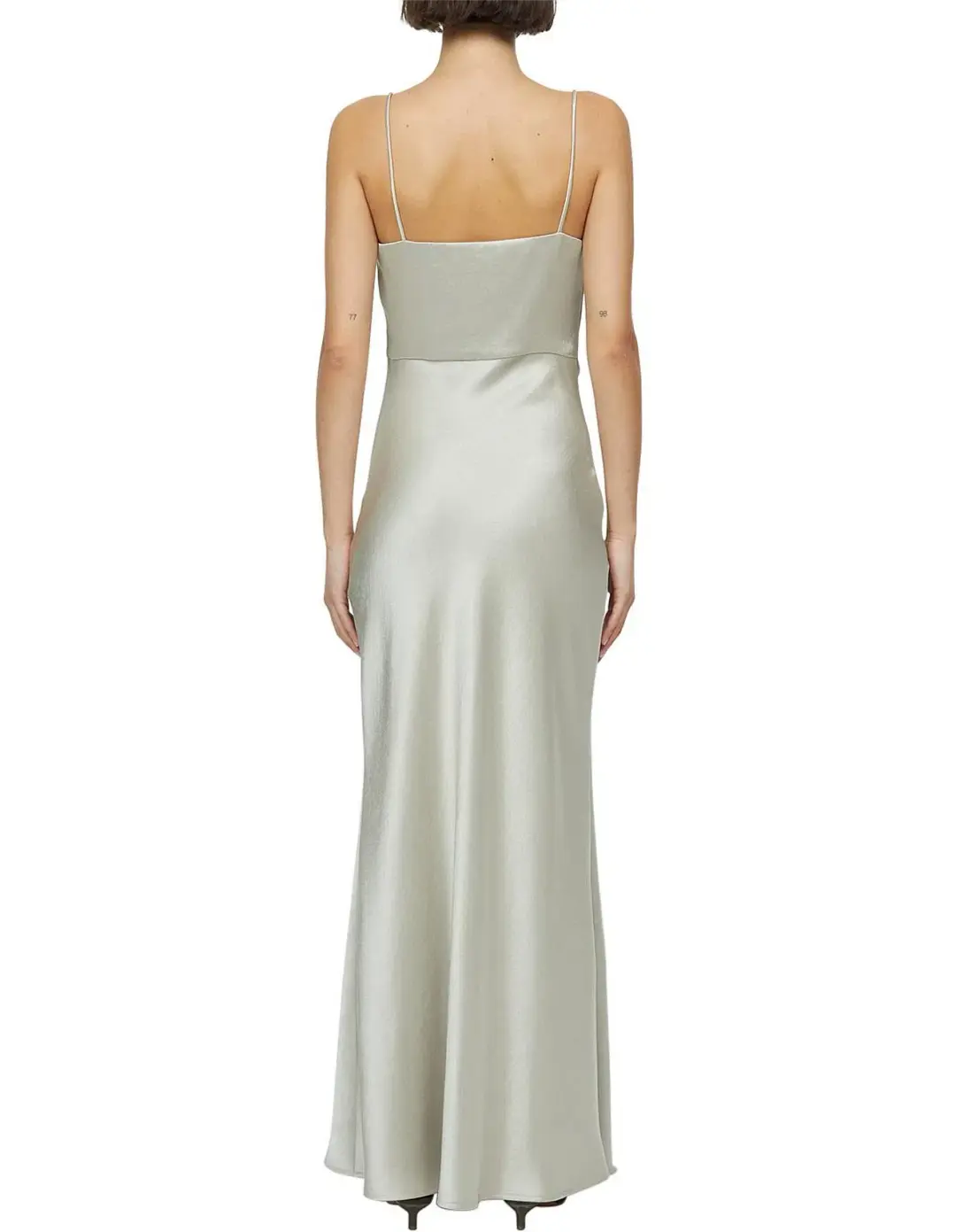 Bec & Bridge Nadia Square Neckline Tuck Detailing Maxi Dress Ecru Size AU 10 for rent on The Volte - main image