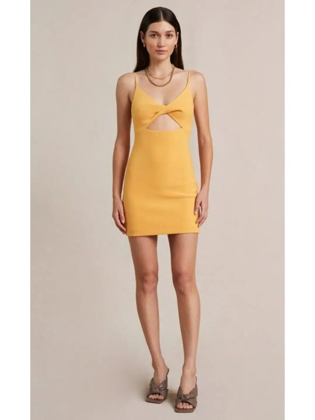 Bec & Bridge Cammi Mini Dress Orange Size AU 8 for rent on The Volte - main image
