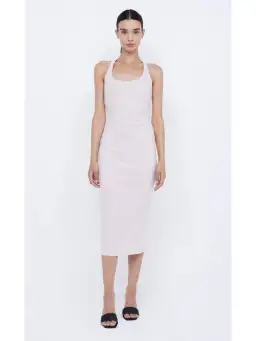 Bec & Bridge Cyndie Halter Midi Dress in Vanilla Bean Size AU 8 for rent on The Volte - image 1