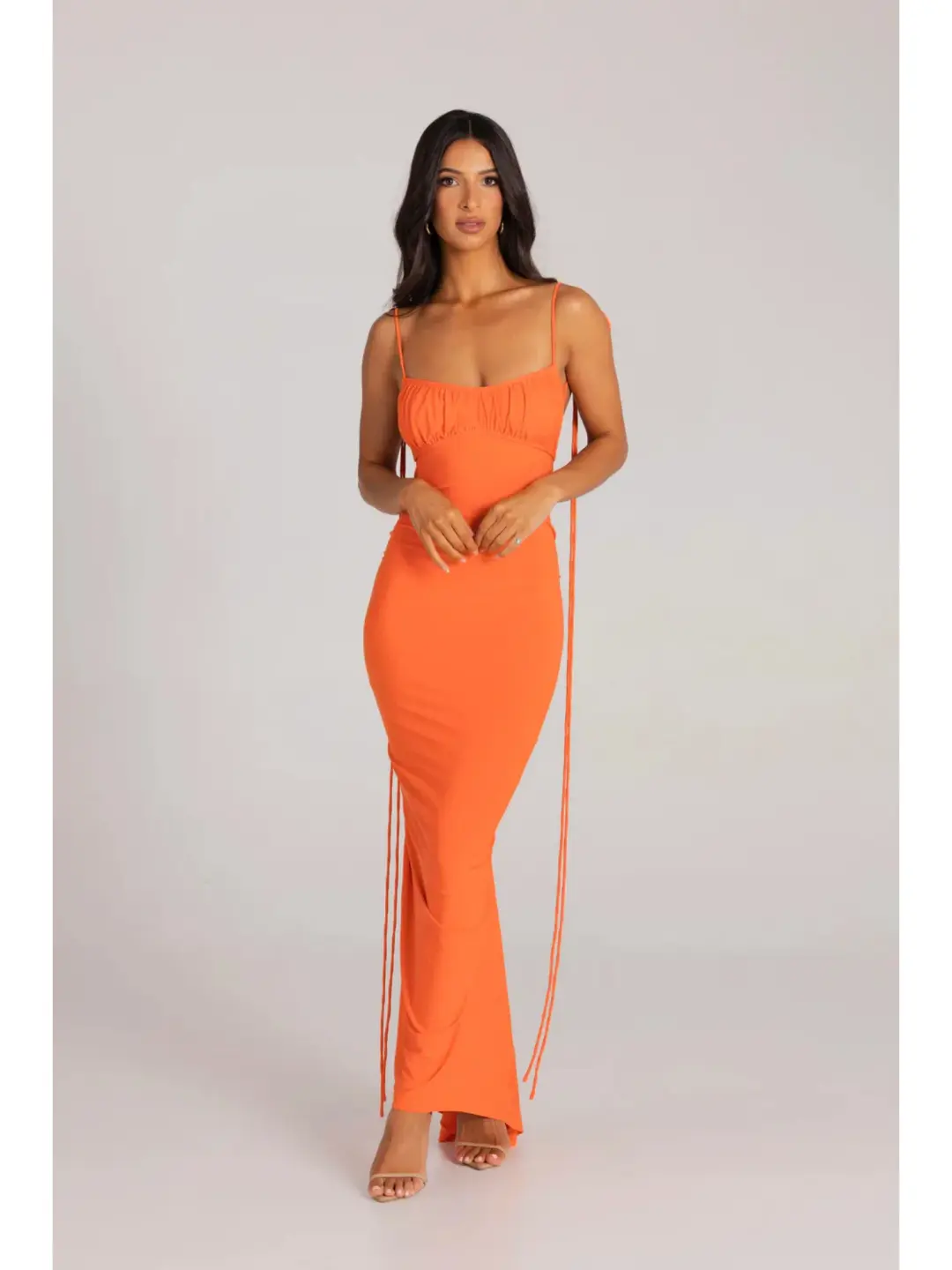 Melani The Label Zahara Dress Orange Size AU 8 for rent on The Volte - main image