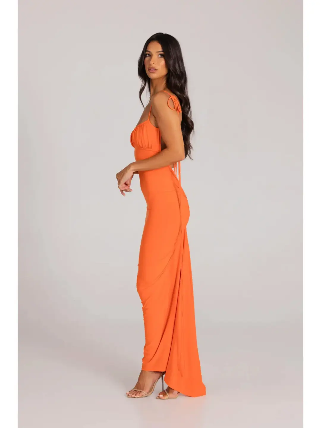 Melani The Label Zahara Dress Orange Size AU 8 for rent on The Volte - main image