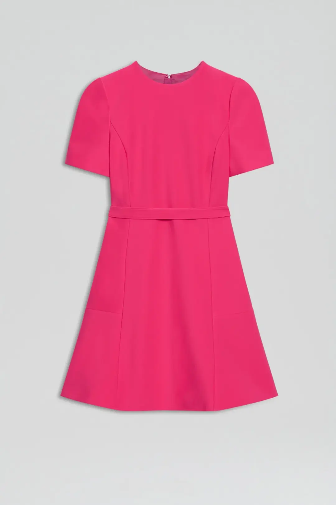 Scanlan Theodore Italian Milano Short Sleeve Dress in Raspberry Size AU 6 for rent on The Volte - main image