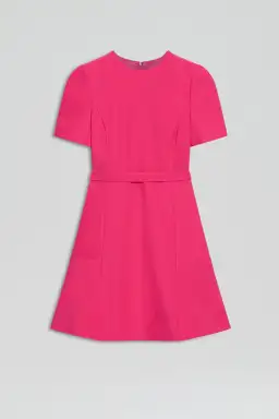 Scanlan Theodore Italian Milano Short Sleeve Dress in Raspberry Size AU 6 for rent on The Volte - image 4