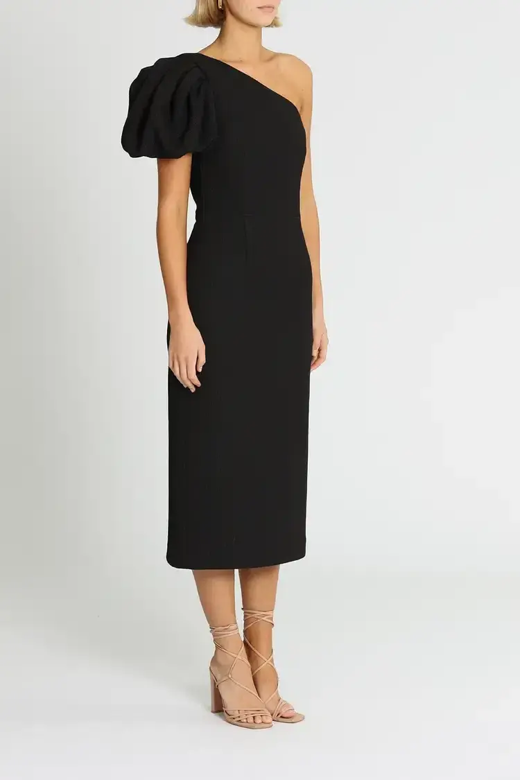 Rebecca Vallance Natalia OS Dress in Black Size AU 10 - Image 2