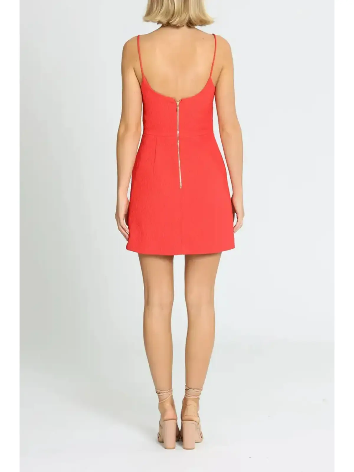 Rebecca Vallance Romy Mini Dress in Red Size AU 6 - Image 3
