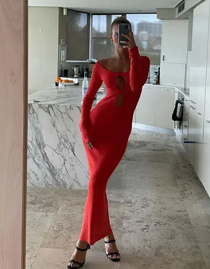 Sir the Label Petit Palace Dress in Cherrybomb Size 0 / AU 6 for rent on The Volte - main image