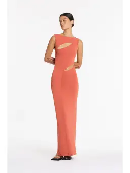 Sir the Label Nadja Cut Out Dress in Coral Size 0 / AU 6 for rent on The Volte - image 5