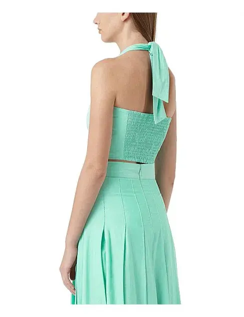 Camilla & Marc Solene Top and Skirt Set in Jade Green Size 10 for rent on The Volte - main image