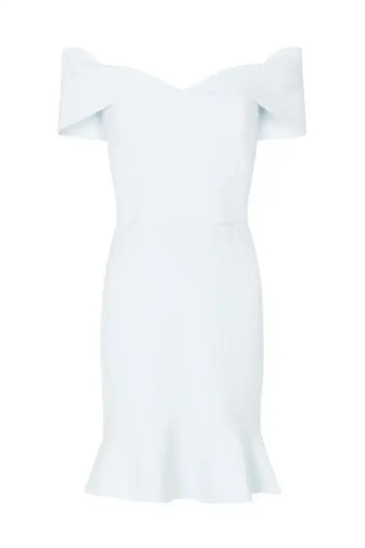 Rebecca Vallance Hamptons Mini Dress Pale Blue Size 8 - Image 2