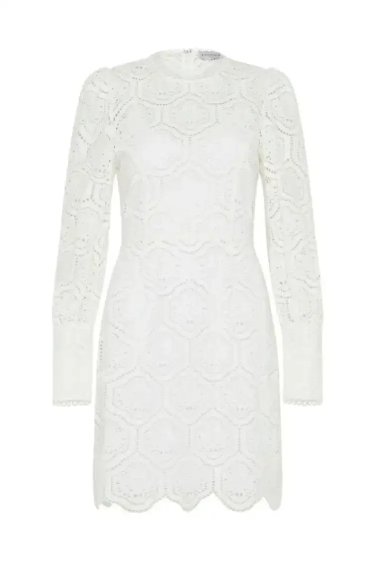 Rebecca Vallance Savannah Mini Dress Ivory Size 8 - Image 2