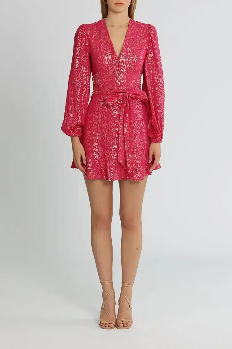 Rebecca Vallance Valencia Mini Dress Pink Size 8 - Image 1