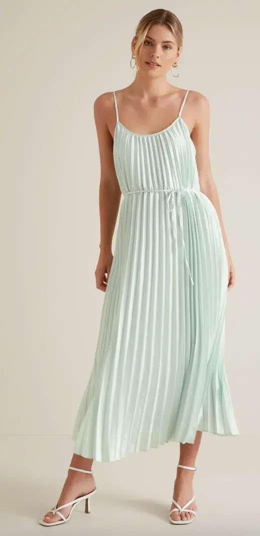 Seed Pleated Maxi Dress - Size 12 for rent on The Volte - main image