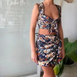 Elliatt Navy Flora Set Small for rent on The Volte - image 1