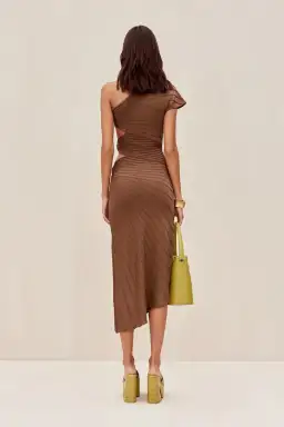 Cult Gaia Lurenz Midi Dress Affogato Size XS/AU 6 for rent on The Volte - image 3