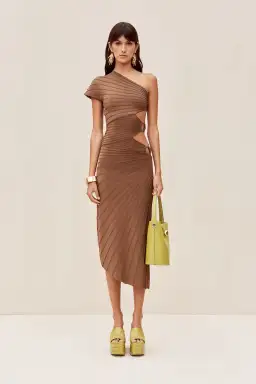 Cult Gaia Lurenz Midi Dress Affogato Size XS/AU 6 for rent on The Volte - image 1
