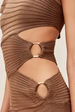 Cult Gaia Lurenz Midi Dress Affogato Size XS/AU 6 for rent on The Volte - image 2