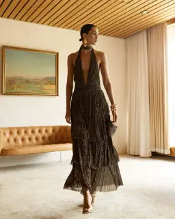 Sheike Galaxy Dress Bronze Size 6 for rent on The Volte - image 1