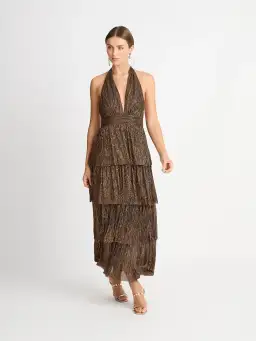 Sheike Galaxy Dress Bronze Size 6 for rent on The Volte - image 2