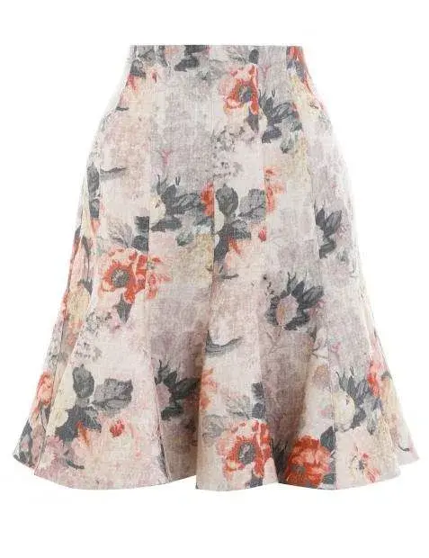 Zimmermann Radiate Flip Skirt Floral Size 8 for rent on The Volte - main image