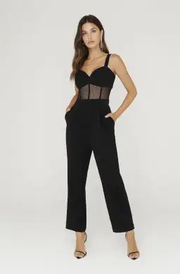 Sheike Drama Queen Black Jumpsuit Black Size 8 for rent on The Volte - image 1