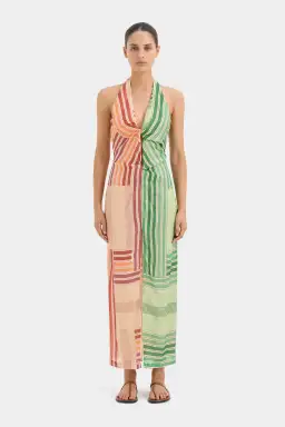 Sir the Label Marisol Twist Midi Dress Multi Print Size 8 for rent on The Volte - image 1