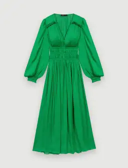 Maje Riannette Dress Midi Green Size 34 / AU 6 for rent on The Volte - image 4
