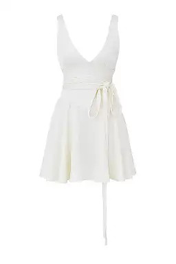 House Of CB Shiema Floaty Mini Dress Ivory Size M / AU 10 for rent on The Volte - image 8