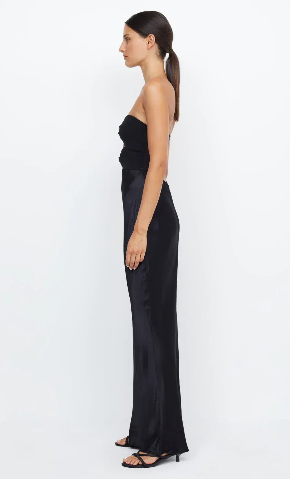 Bec & Bridge Halle Strapless Dress Black Size AU 8 for rent on The Volte - main image