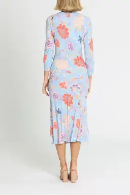 Rixo London Katie Button Down Midi Dress Floral Size 12 for rent on The Volte - image 3