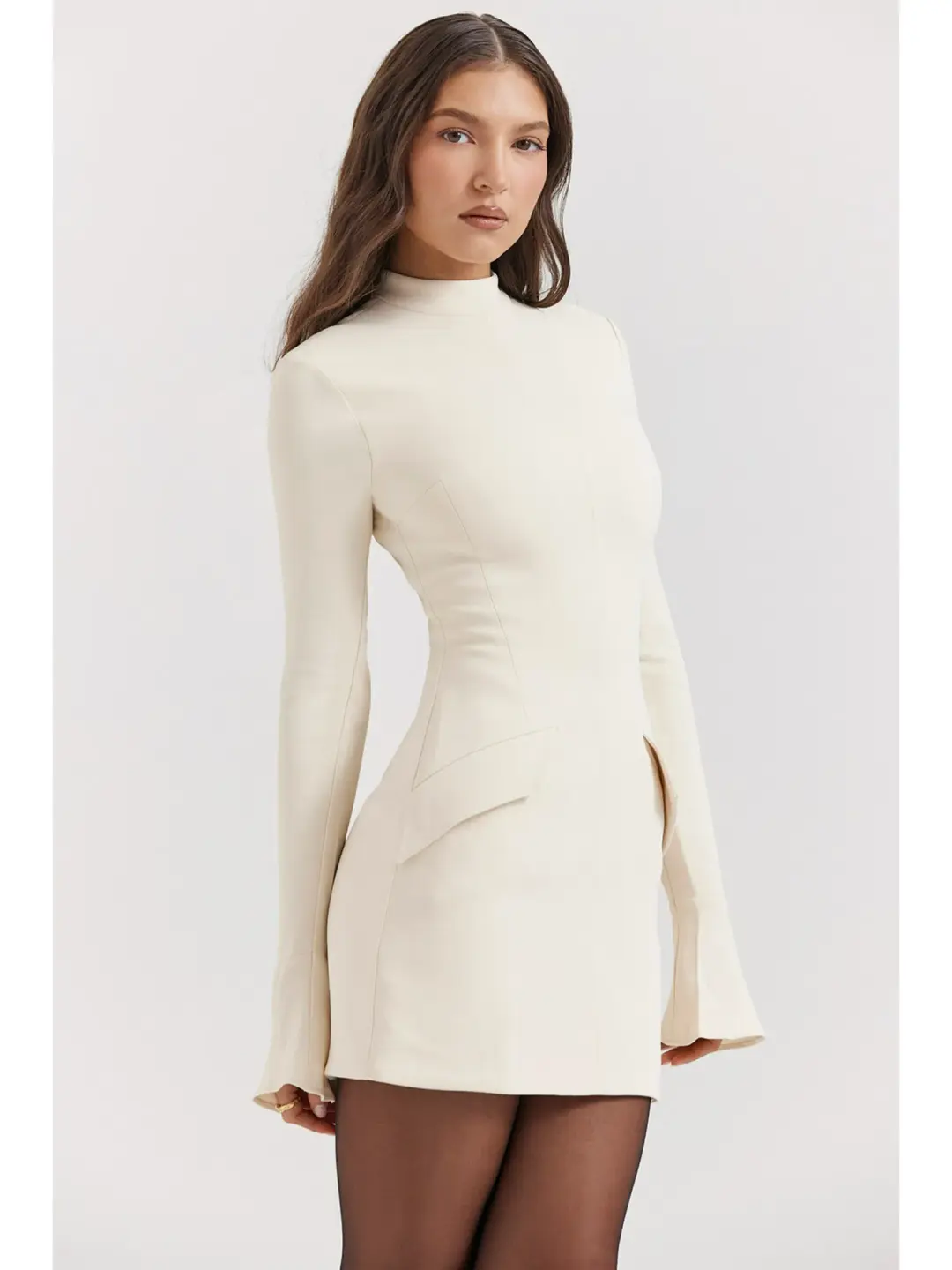 House Of CB Mahalia Vintage Mini Dress Cream Size L / AU 12 for rent on The Volte - main image