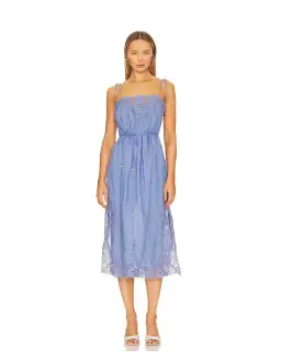 Zimmermann August Broderie Slip Dress Blue Size 1 /AU 10 for rent on The Volte - image 1