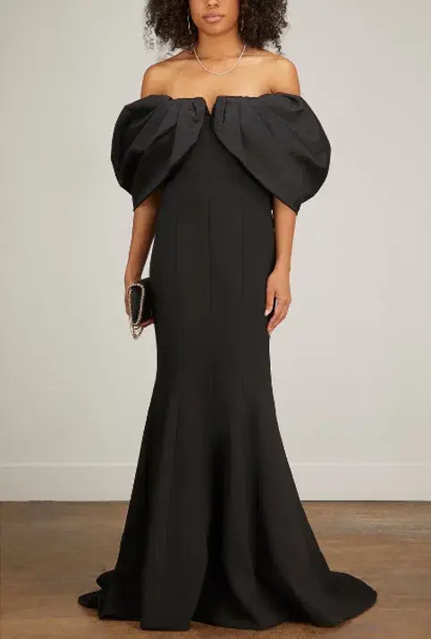 Rachel Gilbert Viola Gown Black Size 12 for rent on The Volte - main image