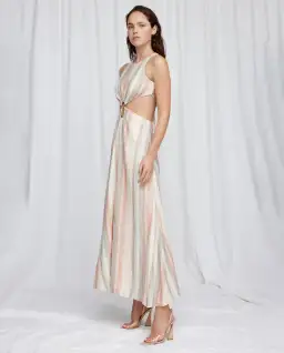 Significant Other Jessica Maxi Dress Watercolour Stripe Size 6 for rent on The Volte - image 2