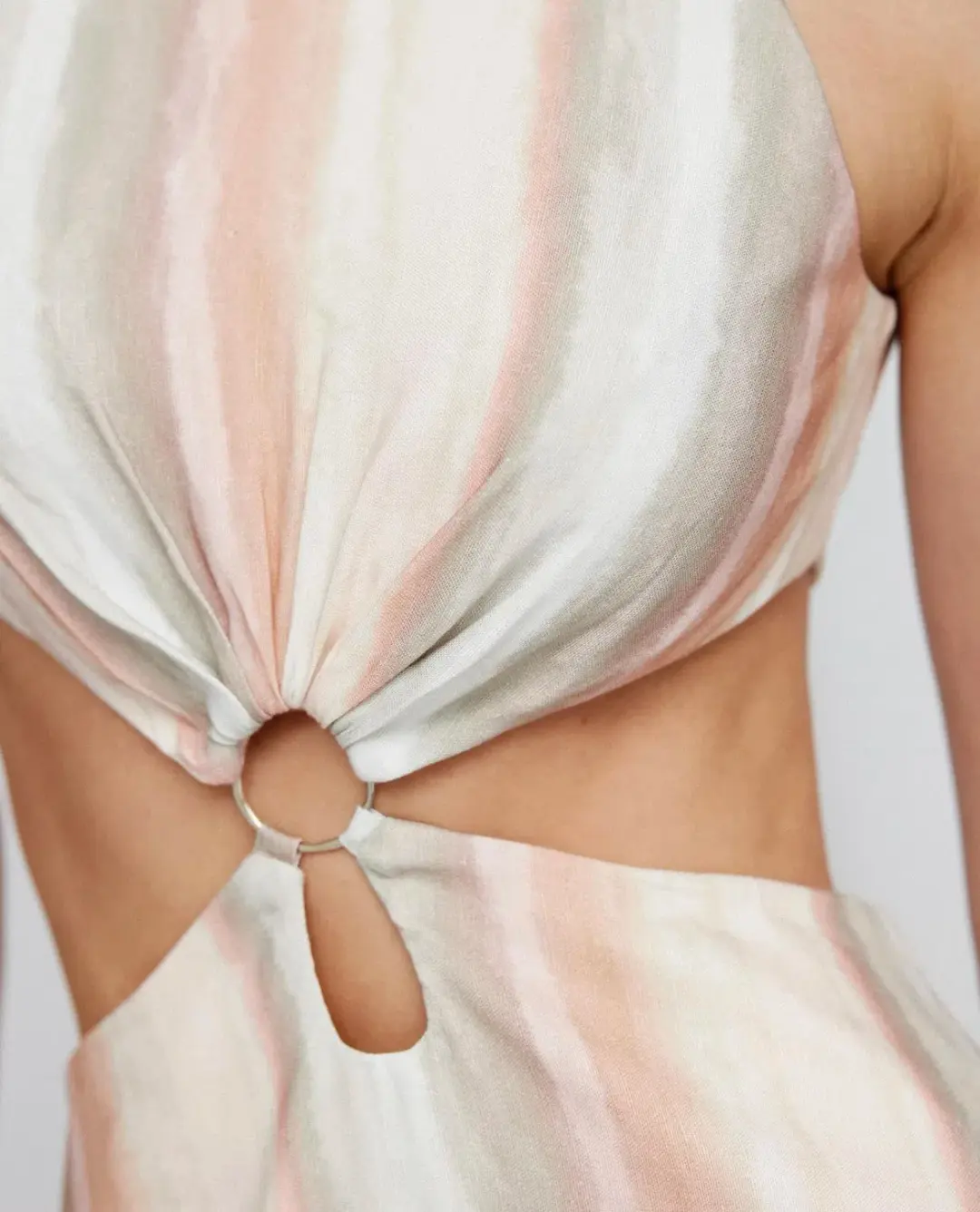 Significant Other Jessica Maxi Dress Watercolour Stripe Size 6 for rent on The Volte - main image