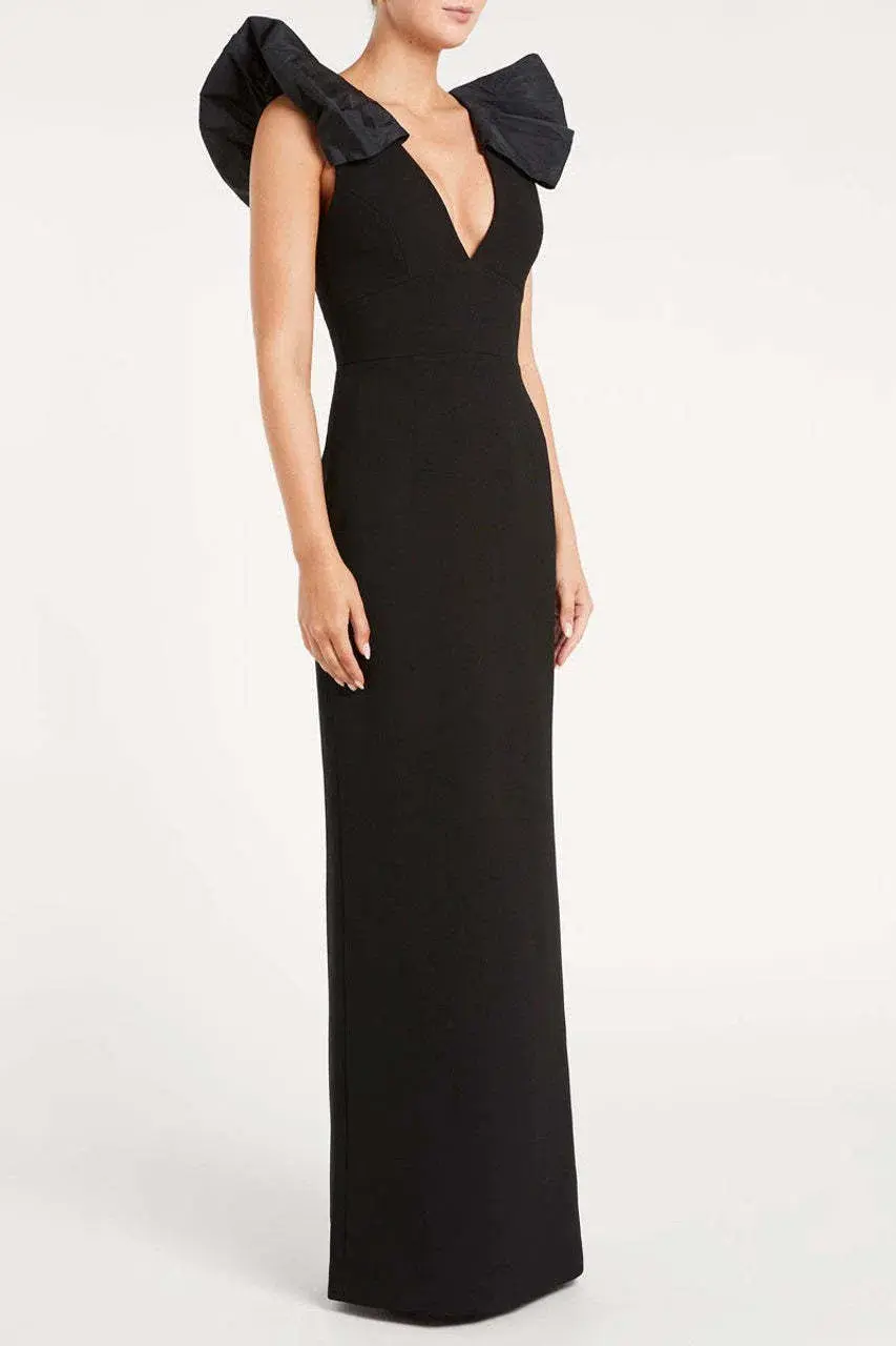 Rebecca Vallance Katie Gown in Black Size 10 for rent on The Volte - main image