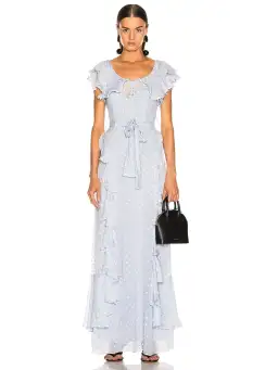 Alice McCall Moon Talking Gown in Blue Size AU 10 for rent on The Volte - image 2