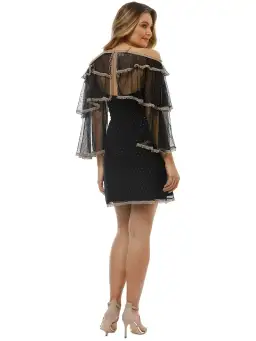Thurley Moondance Mini Dress in Black Size AU 10 for rent on The Volte - image 3
