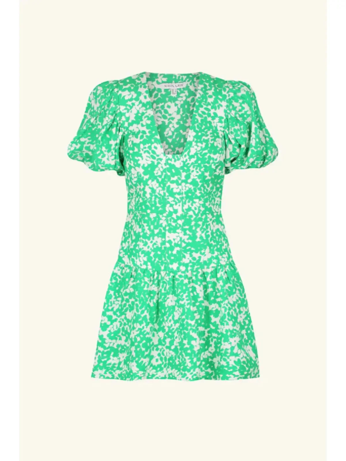 Shona Joy Plunged Short Sleeve Mini Dress Arosa Size AU 10 - Image 4