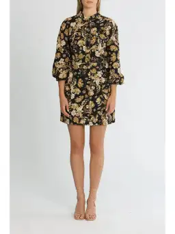 Shona Joy Palermo Panelled Mini Dress in Multi Size AU 14 for rent on The Volte - image 1