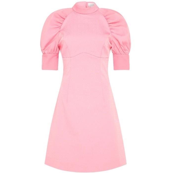 Rebecca Vallance Winslow Short Sleeve Mini Dress Pink Size 6 for rent on The Volte - main image