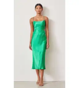 Bec 8 Bridge Loren Midi Dress Emerald Green Size 8