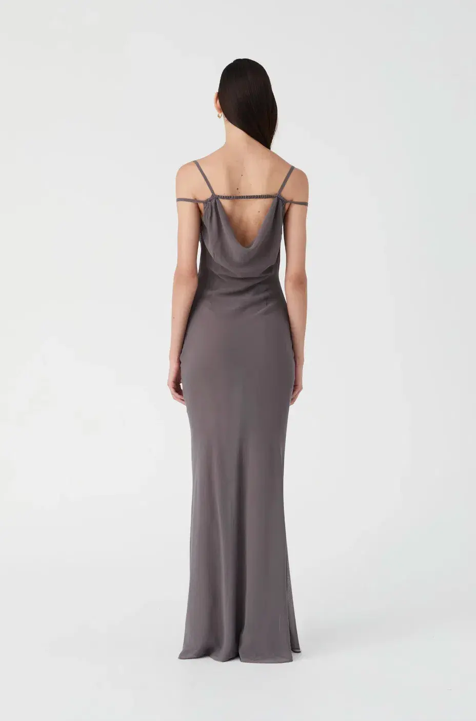 Misha Olivette Maxi Dress Grey for rent on The Volte - main image