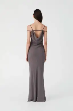 Misha Olivette Maxi Dress Grey for rent on The Volte - image 3